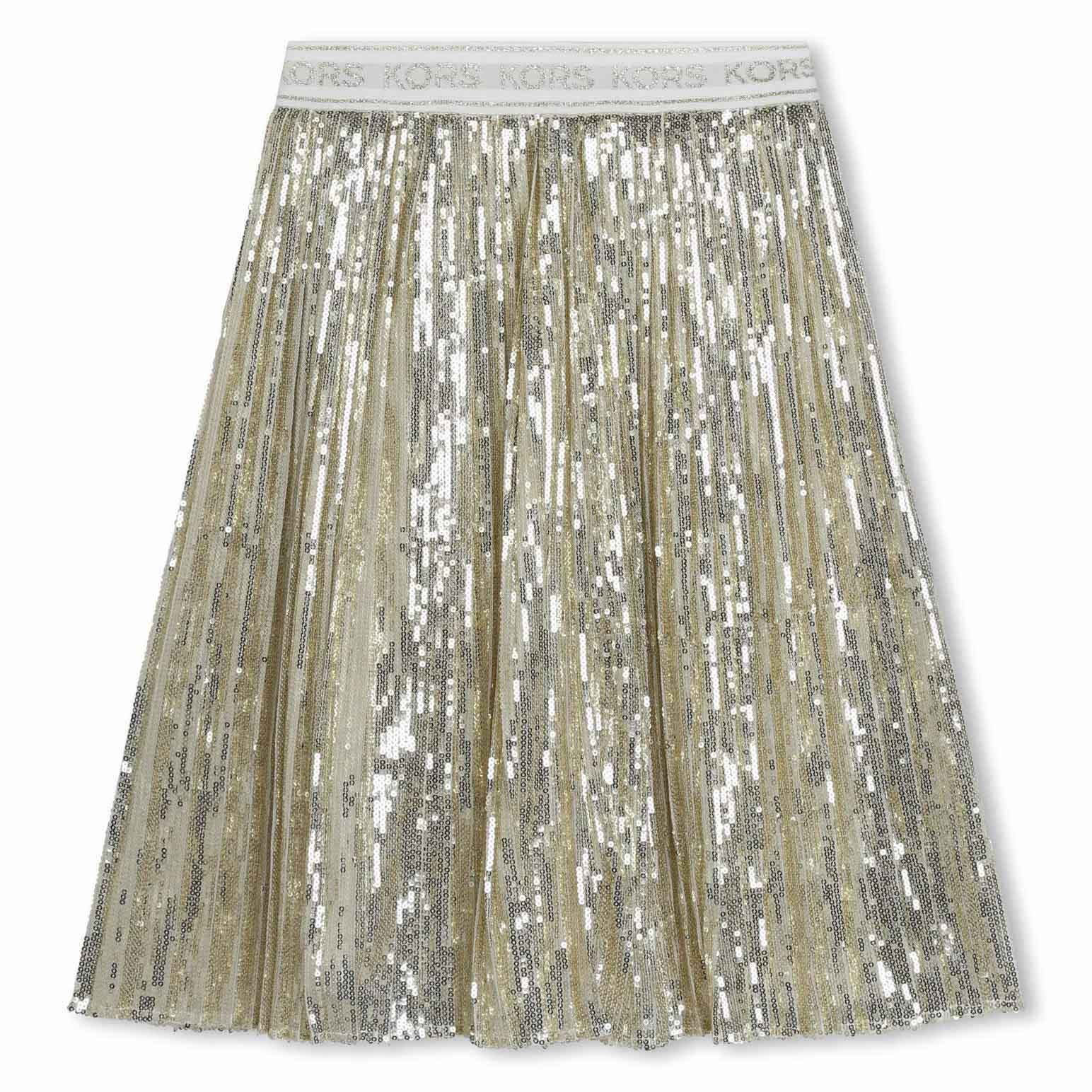 Michael Kors Sequined Pleated Skirt 8 - 12Y